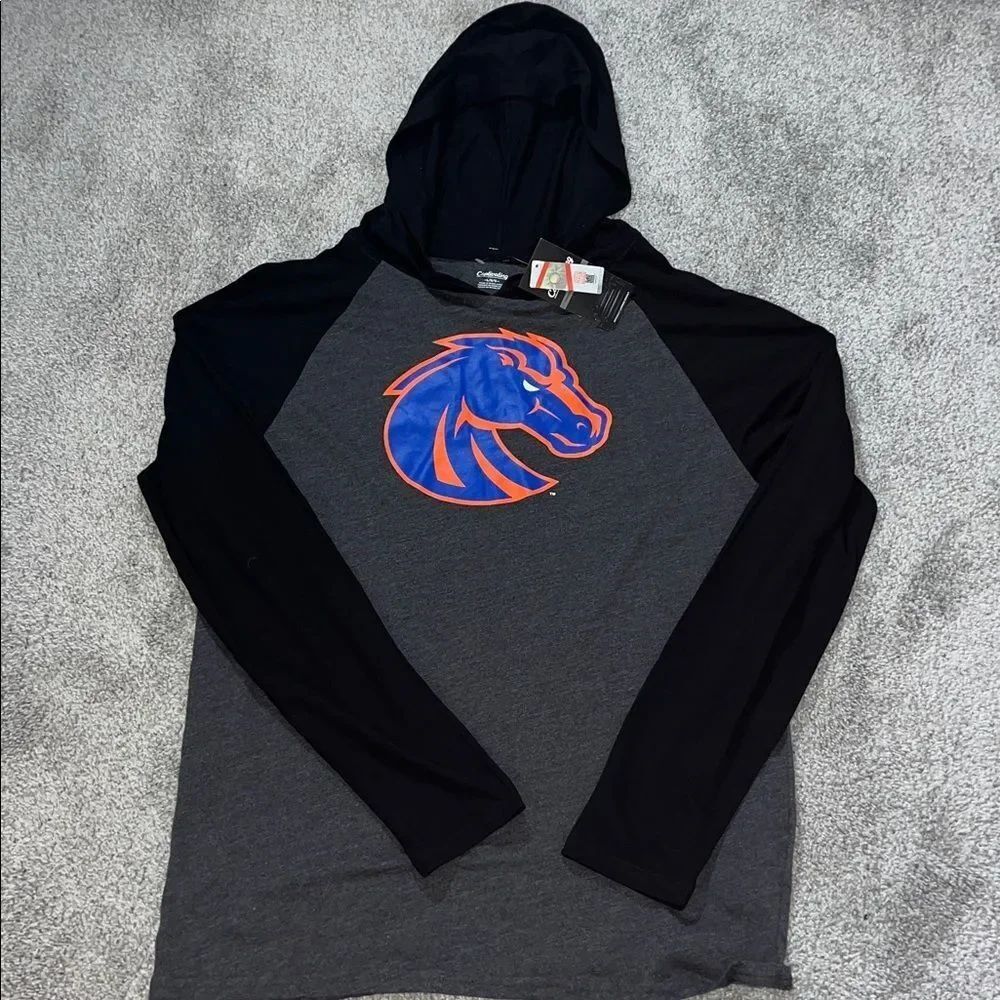 #1 Boise State Broncos Team Hooded Hoodie Sweatshirt L Smurf home model Denver